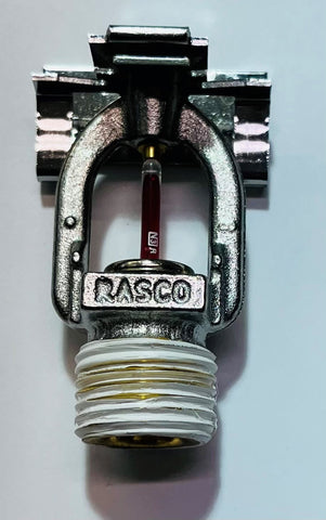 Rasco Fire Sprinkler Heads Model R3531 1/2"Chrome 155 Quick Response Sidewall k=4.4 Residential Head