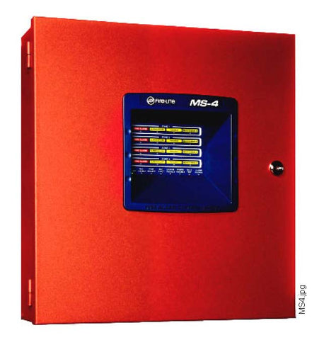 FireLite MS-4 Four Zone Fire Alarm Control Panel