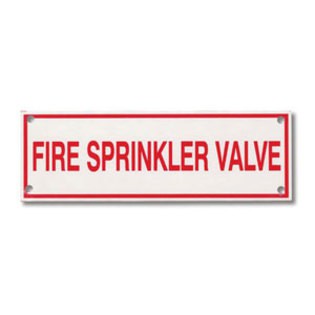 Brooks A243 Sprinkler Identification Sign