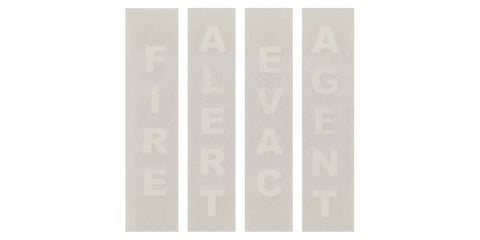 SpectrAlert Advance DECALS DECAL-W Includes 10 sheets of Decals (COLOR WHITE)