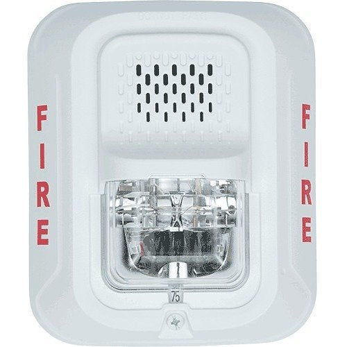 System Sensor, Horn Strobe, Wall, 4-Wire, White, L-Series - Century
