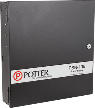 Potter Amseco PSN-106B 10A Conventional Power Supply with 6 Outputs (BLACK)